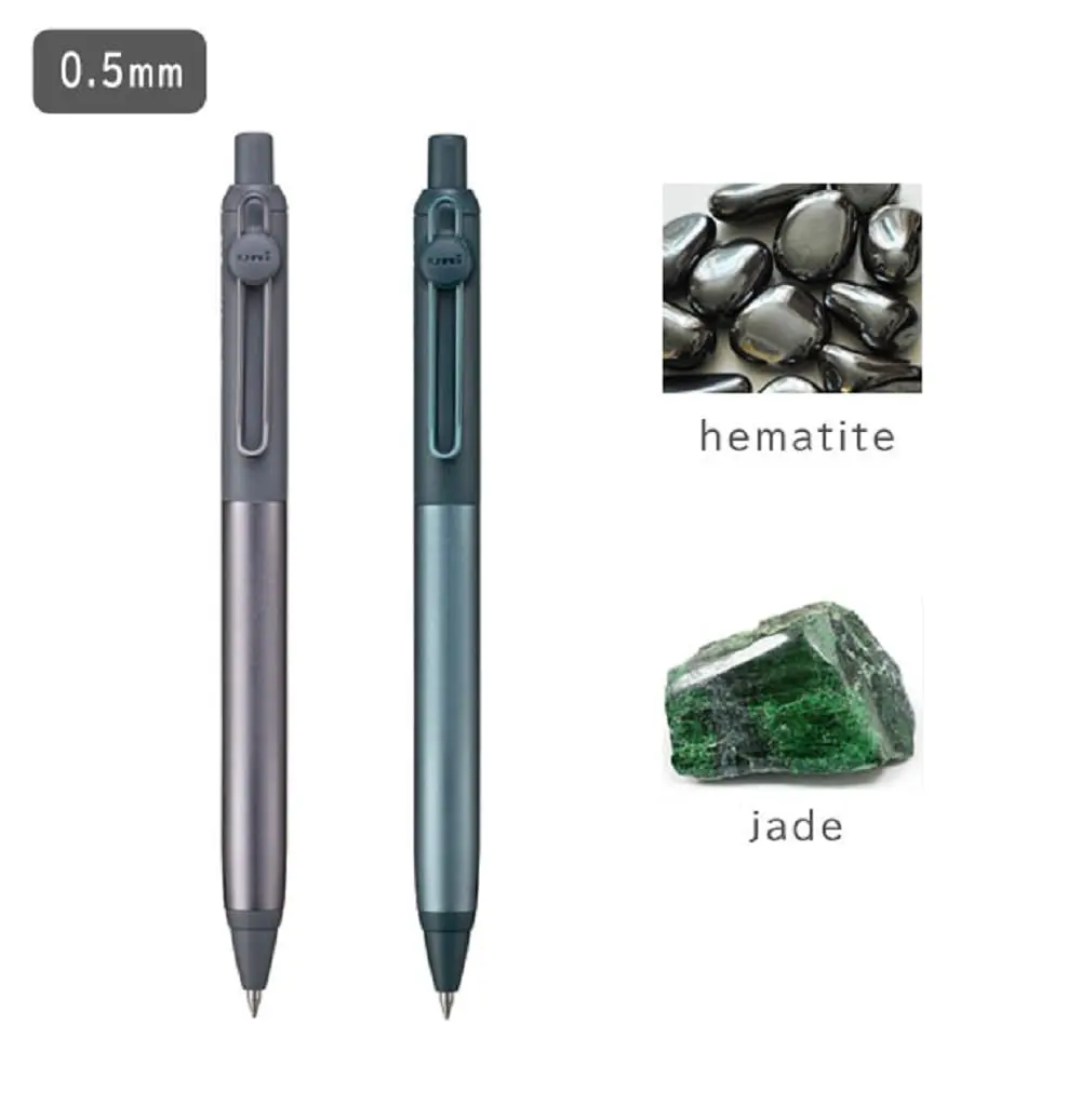 Uniball ZENTO Flow Model Ballpoint Pen Jade 0.5mm Black Ink, 0.44"x0.63"x5.5" | Japanese Fine Point, Smooth Ink Flow - view 4