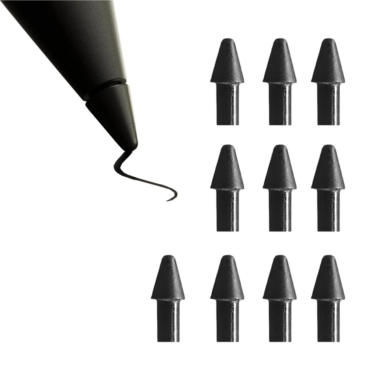 RKItE Replacement Pen Tips for Remarkable Paper Pro Pen, Carbon-Filled, 10 Count | Write Like Paper - main product image