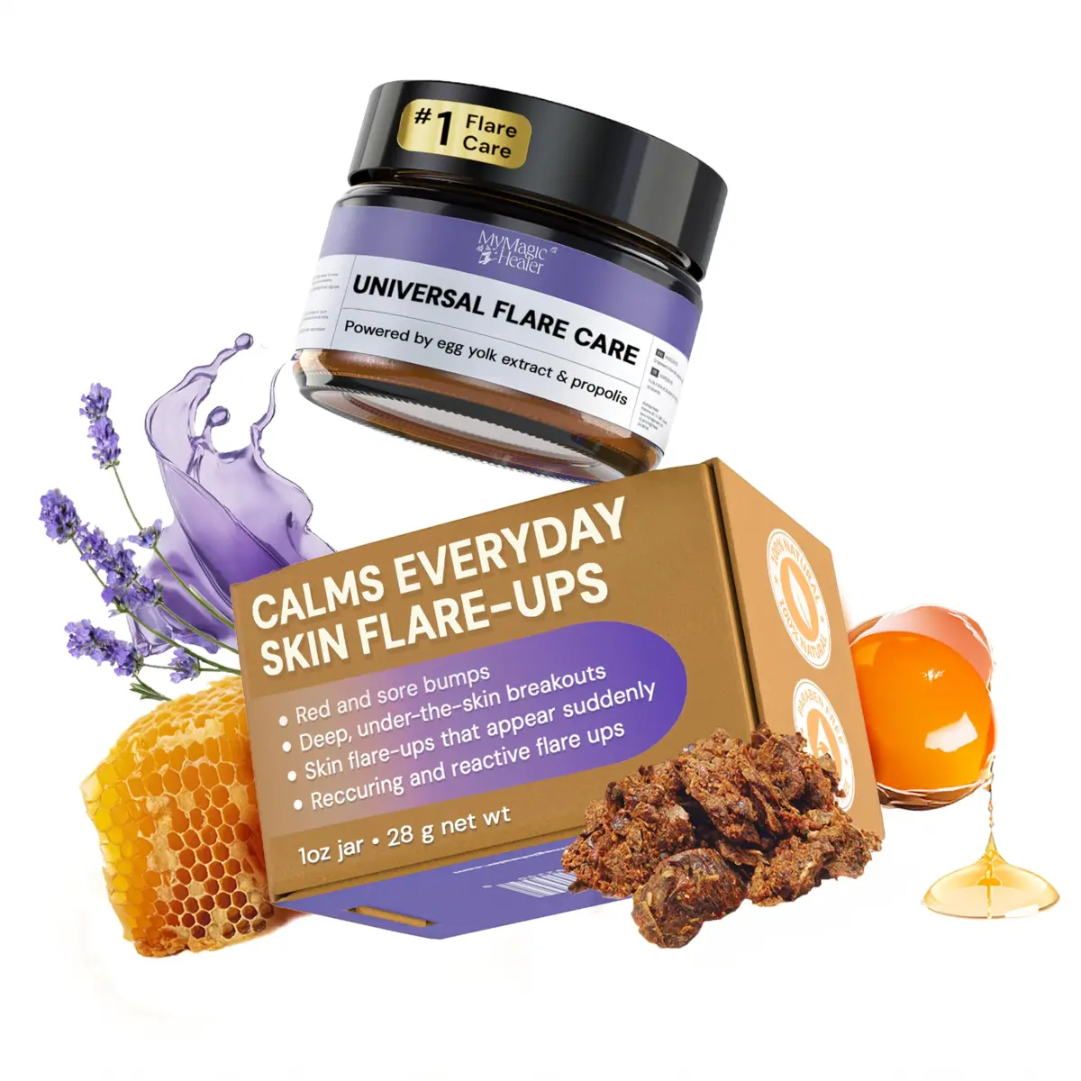MyMagicHealer Universal Flare Care Drawing Salve 1 oz (28.35 g) | For Boils, Cysts & Irritated Skin - main product image