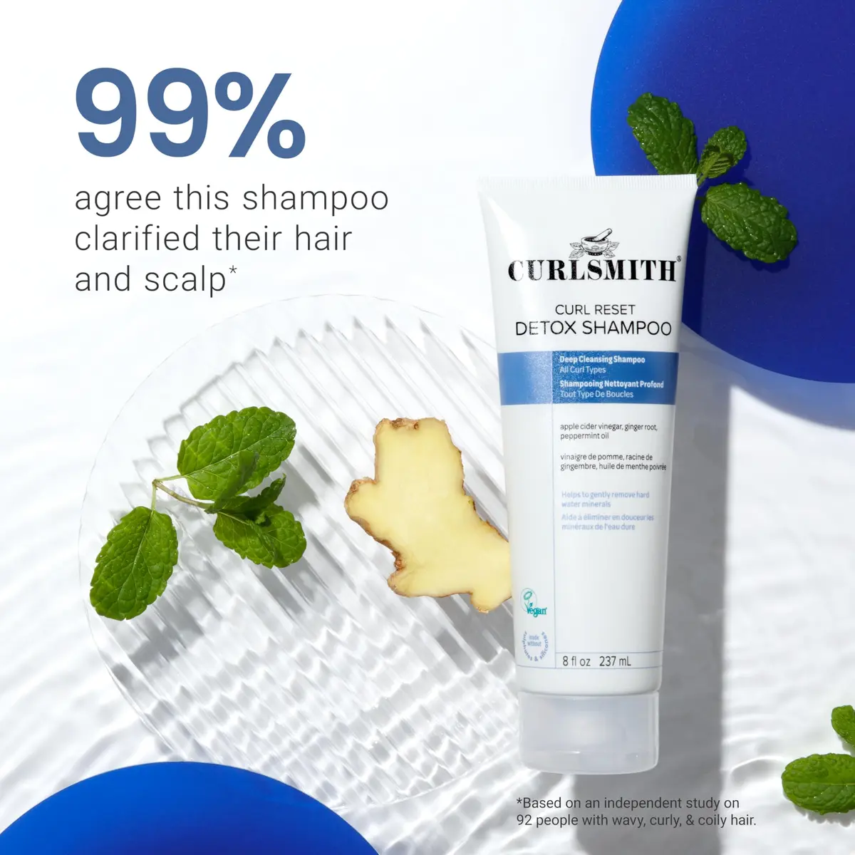 CURLSMITH Curl Reset Detox Shampoo 8 oz | Gentle Clarifier for All Curl Types - view 6