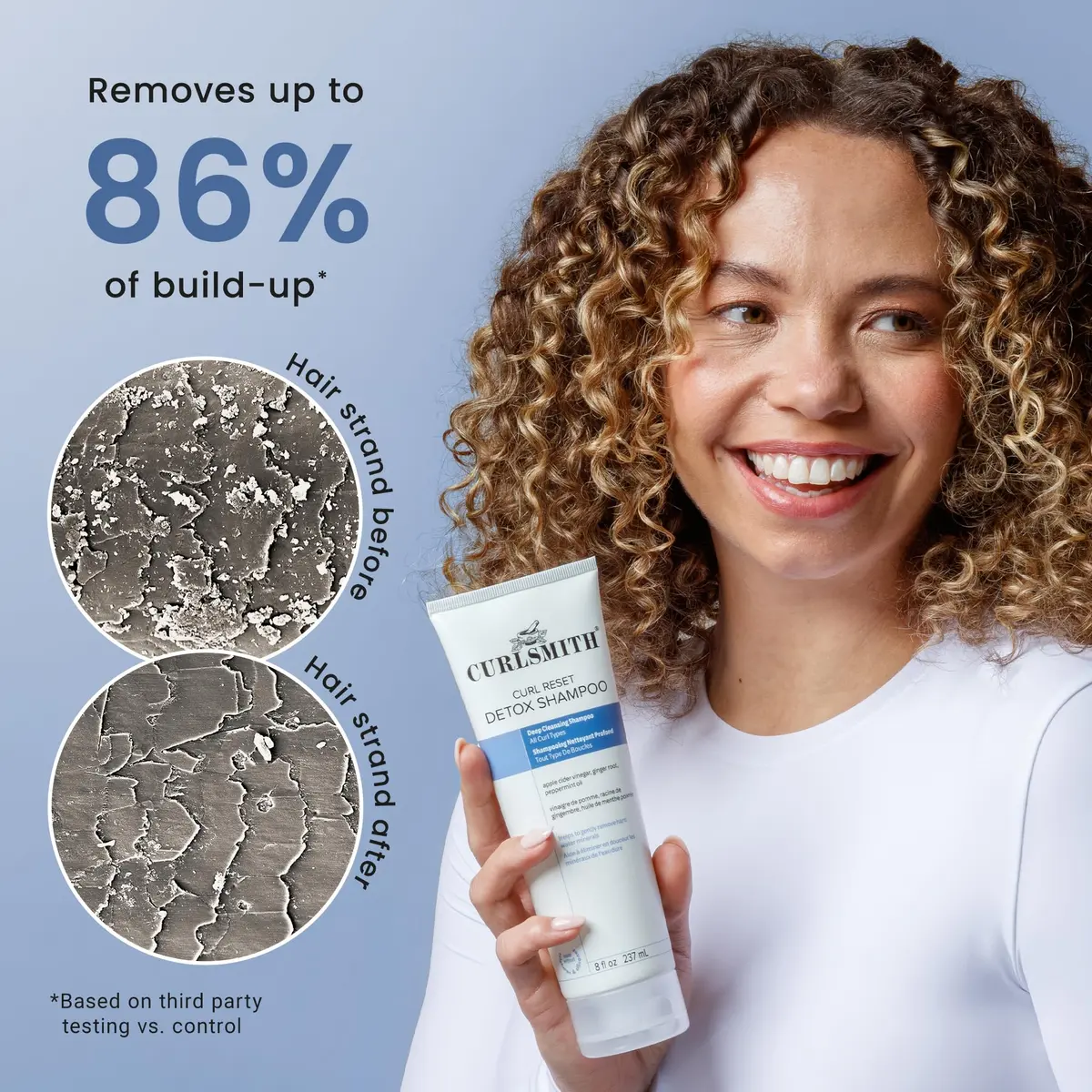 CURLSMITH Curl Reset Detox Shampoo 8 oz | Gentle Clarifier for All Curl Types - view 4