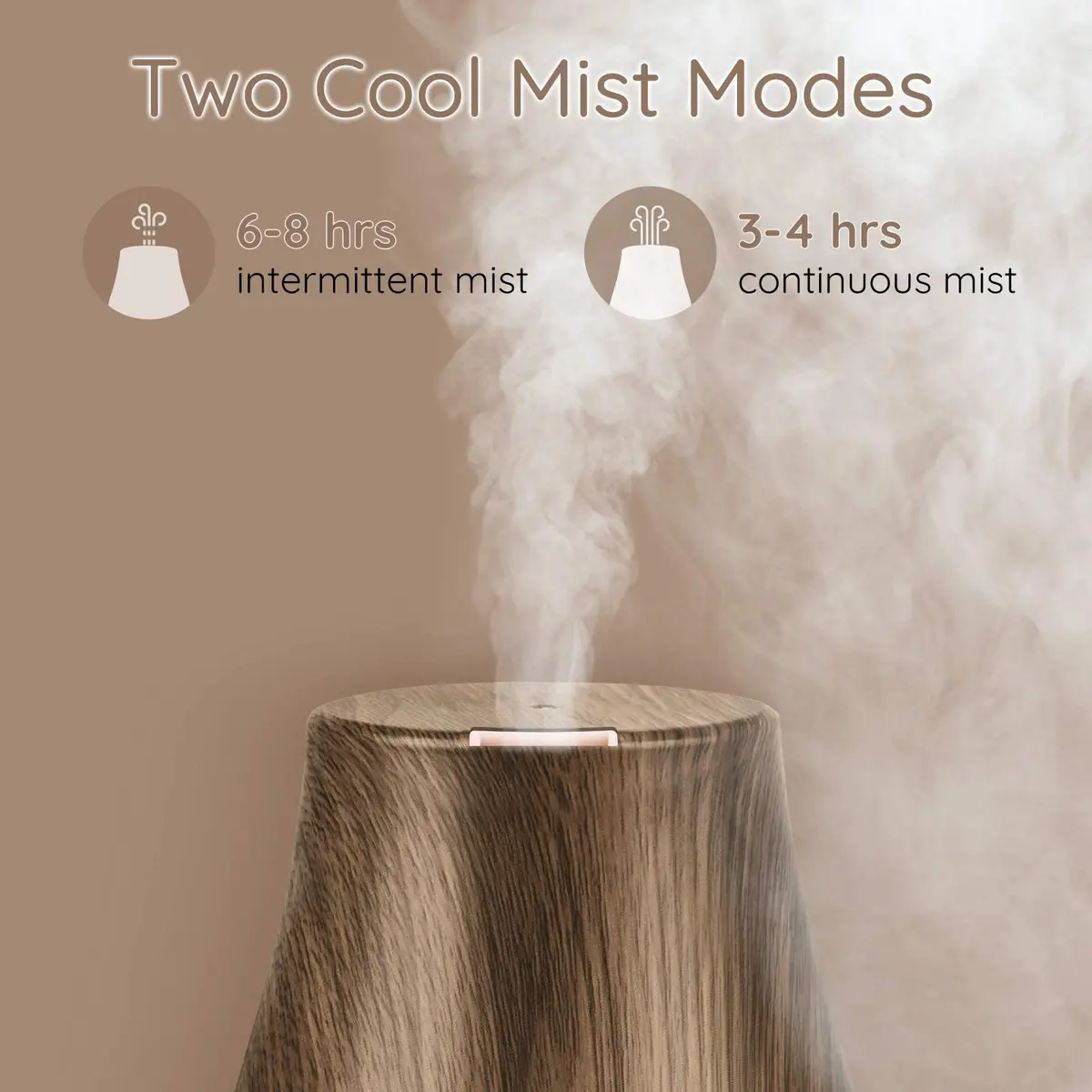 Homeweeks Essential Oil Diffuser 100ml (3.4 Fl Oz) | Ultrasonic Cool Mist for Home & Office - view 6