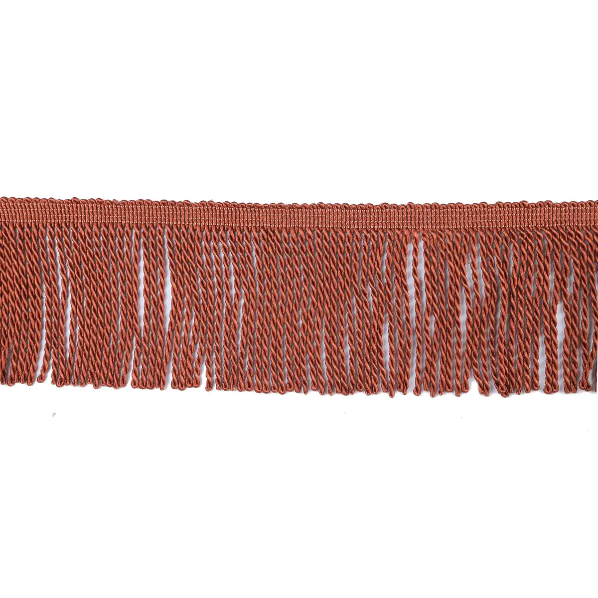 Fenghuangwu Red Coffee Bullion Fringe Trim 180cm (5 Yard) | Classic Rayon Tassel Embellishment for Curtains & DIY - view 2
