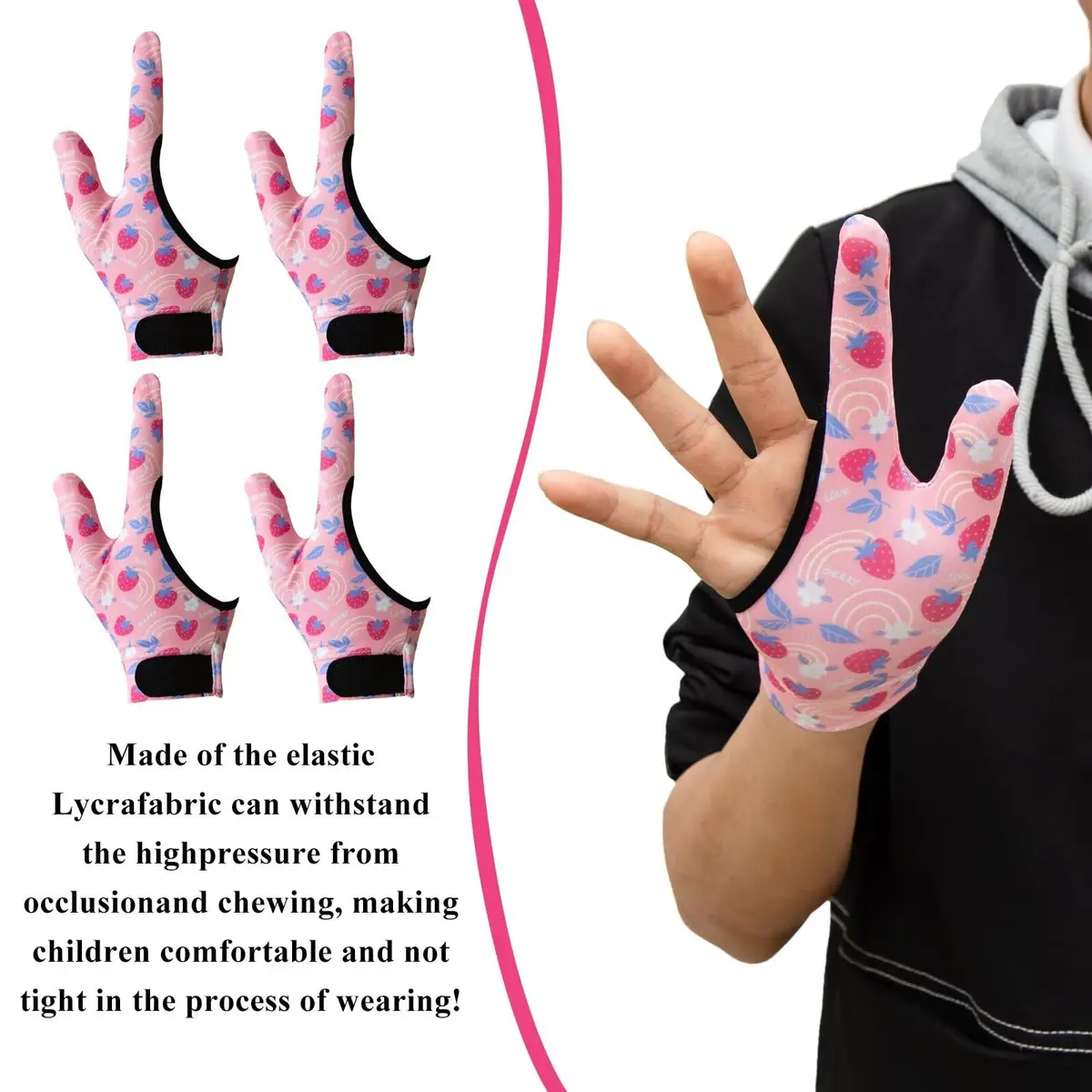 Yxmeiguo Kids Thumb Sucking Guard Gloves 2 Pairs | Anti Nail Biting Finger Protector for Ages 5-12 - view 3