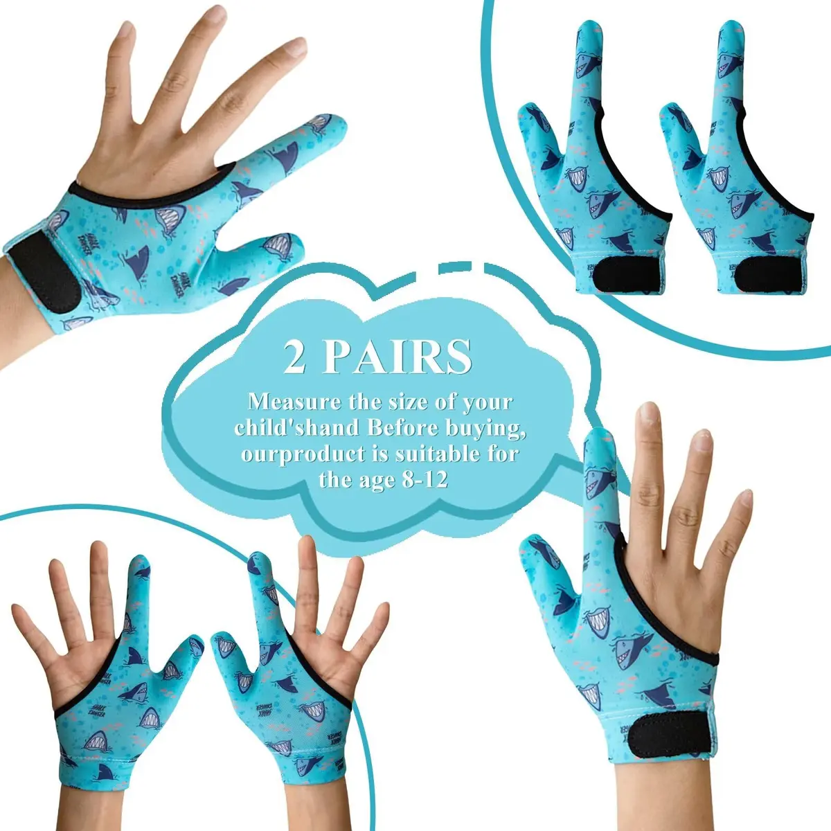 Yxmeiguo Thumb Sucking Guard Gloves for Kids 5-12 | Anti Nail Biting Finger Protector - view 2