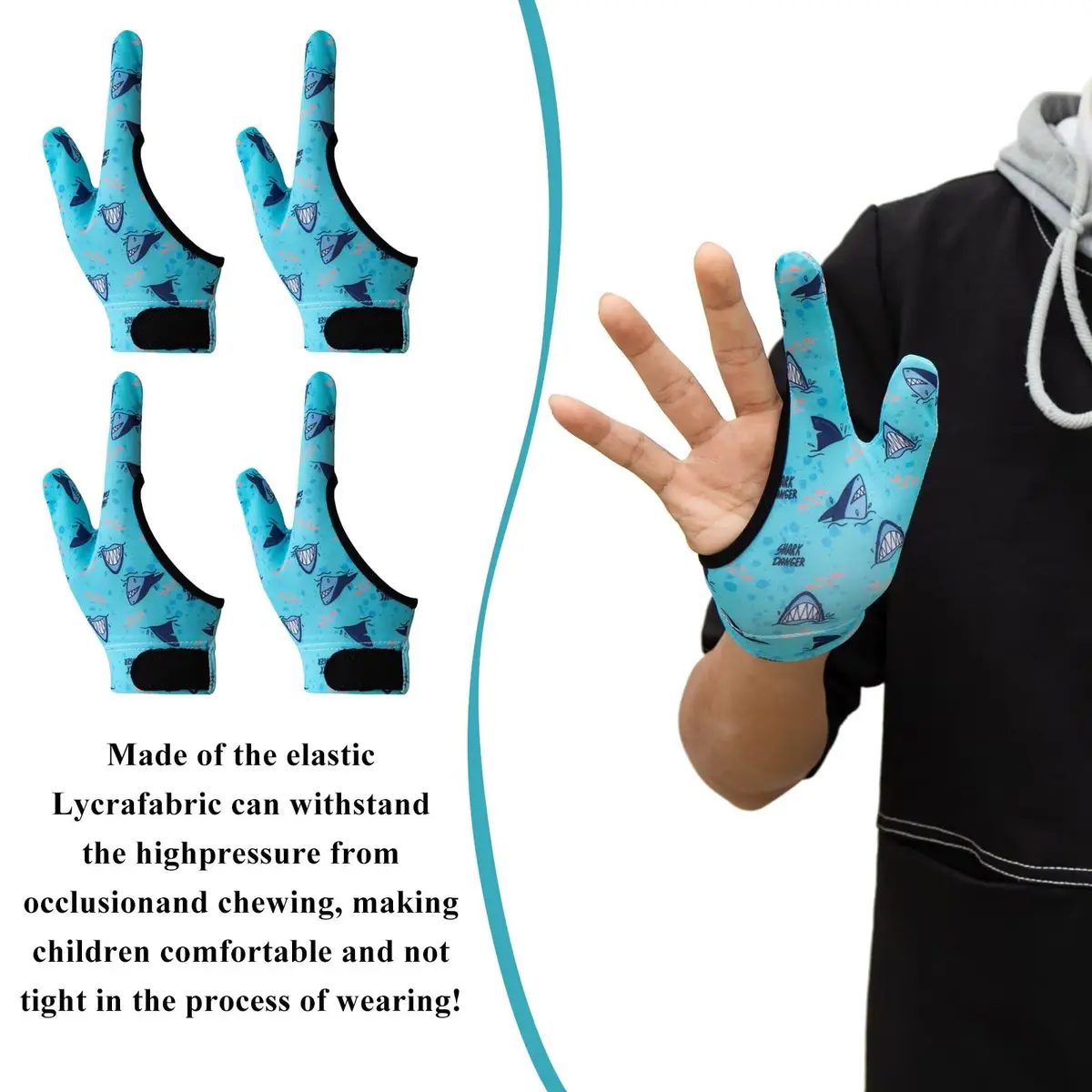 Yxmeiguo Thumb Sucking Guard Gloves for Kids 5-12 | Anti Nail Biting Finger Protector - view 3
