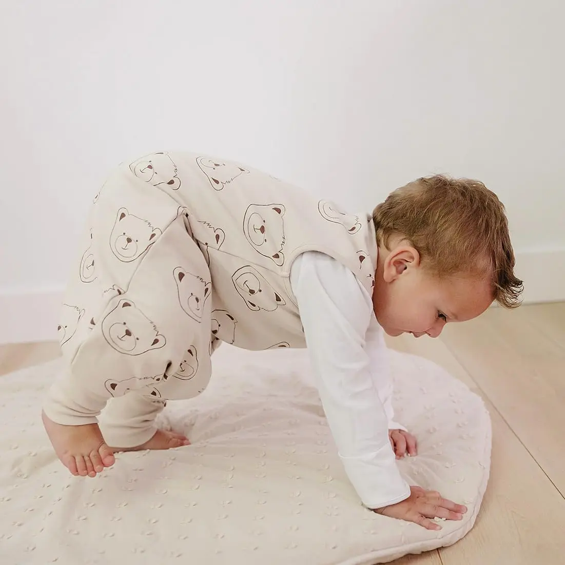 Woolino 4 Season Baby Sleep Bag with Feet Opening | Australian Merino Wool & Organic Cotton, Toddler 18-36mo - view 5
