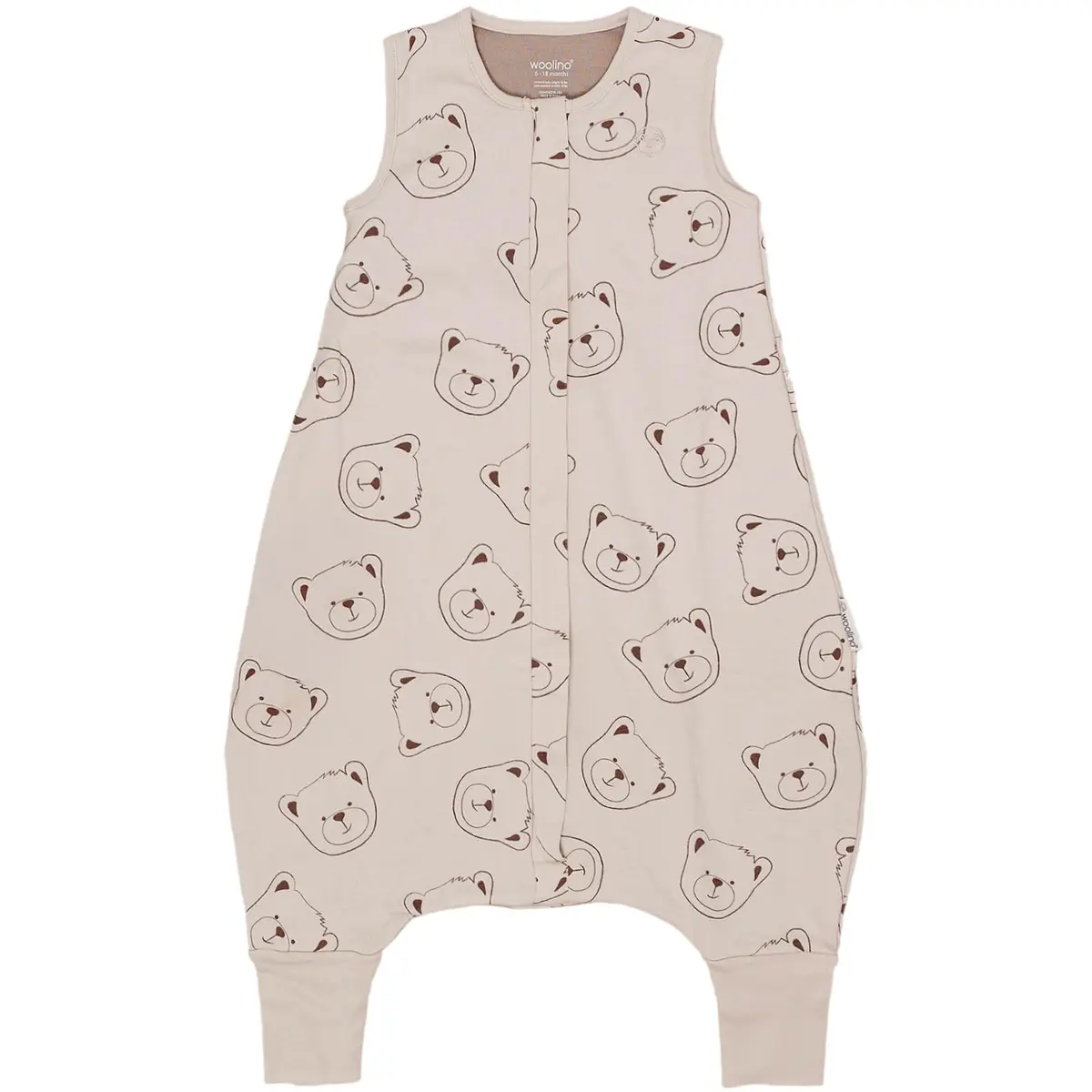 Woolino 4 Season Baby Sleep Bag with Feet Opening | Australian Merino Wool & Organic Cotton, Toddler 18-36mo - main product image
