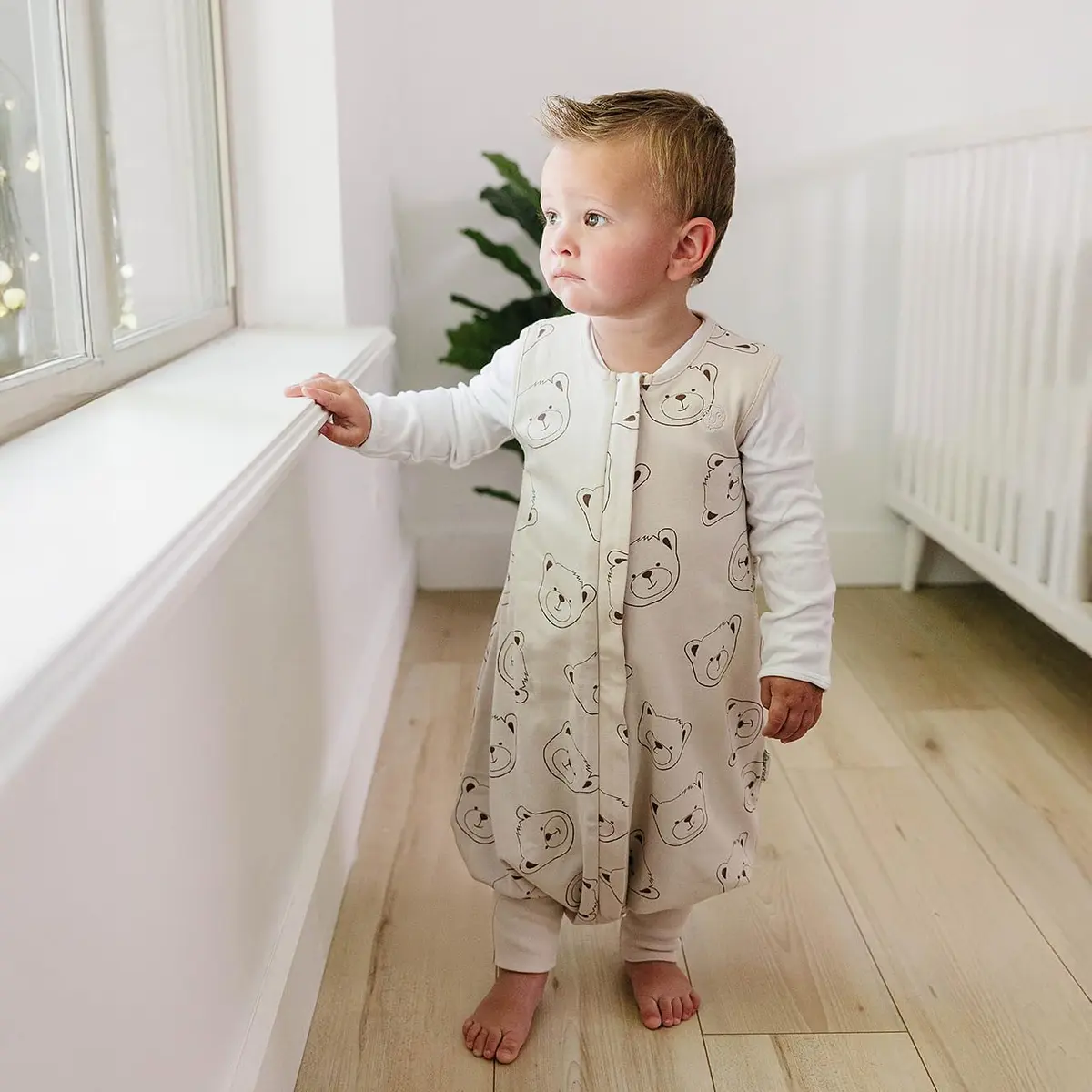 Woolino 4 Season Baby Sleep Bag with Feet Opening | Australian Merino Wool & Organic Cotton, Toddler 18-36mo - view 9