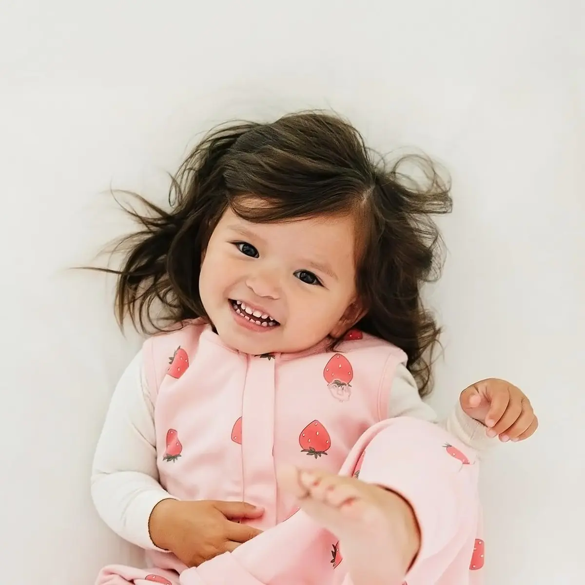 Woolino 4 Season Baby Sleep Bag with Feet Opening, Australian Merino Wool & Organic Cotton, 18-36mo, Strawberry | Breathable, Temperature-Regulating - view 4