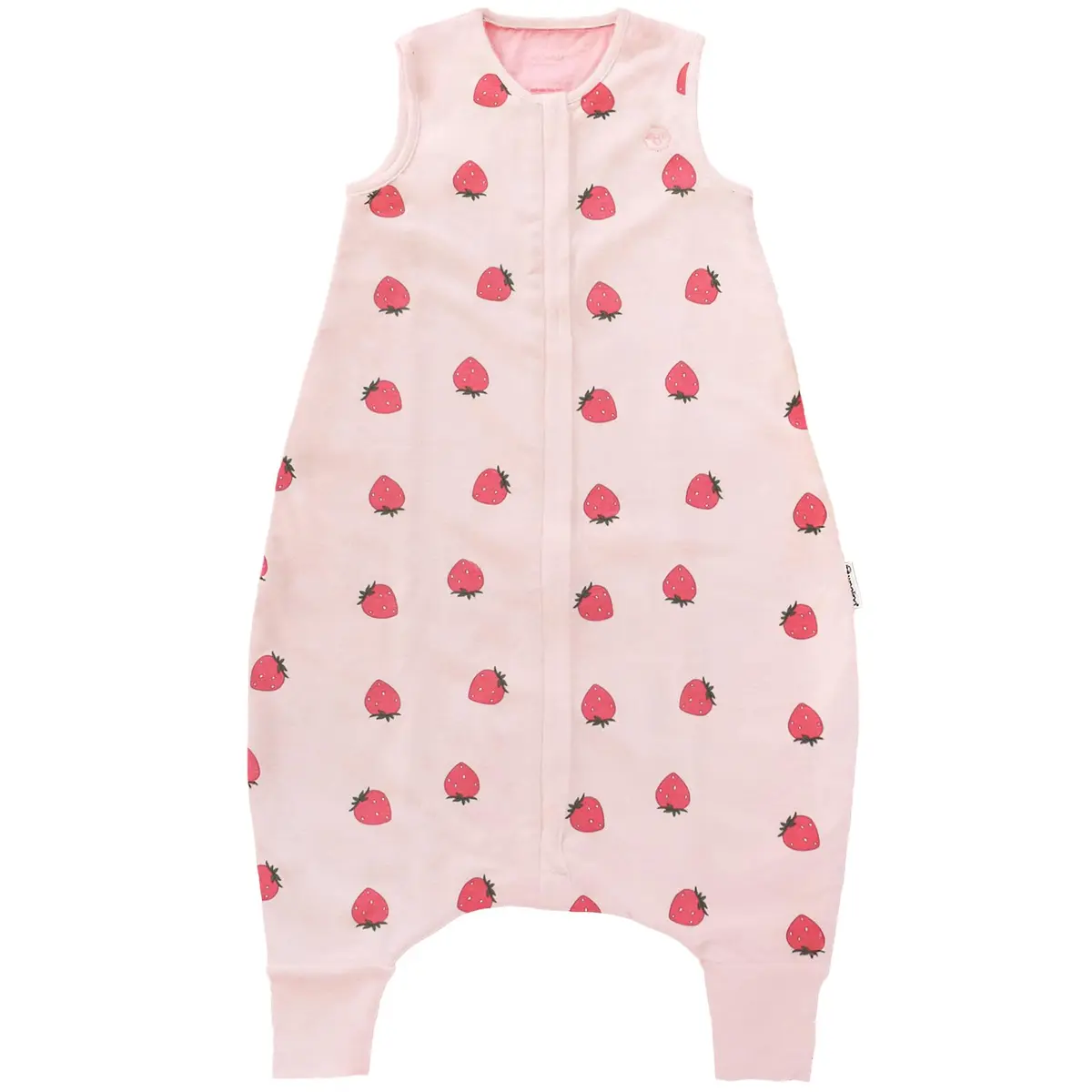 Woolino 4 Season Baby Sleep Bag with Feet Opening, Australian Merino Wool & Organic Cotton, 18-36mo, Strawberry | Breathable, Temperature-Regulating - main product image