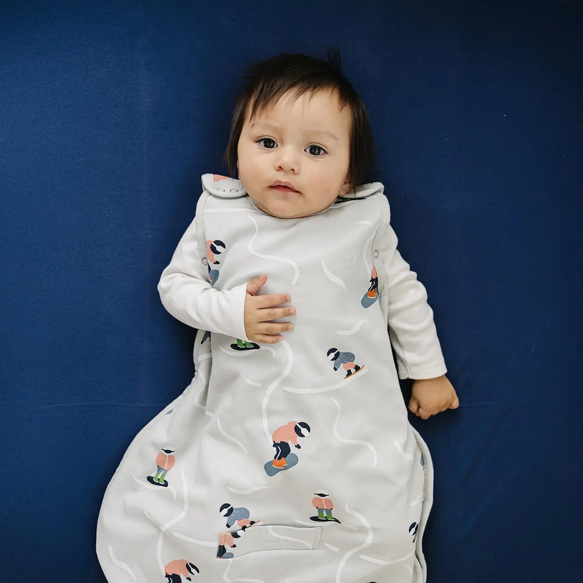 Woolino Toddler Sleeping Sack, 4 Season, Merino Wool & Organic Cotton, Baby Sleep Bag, 2-4 Years, Snowboarder - view 4
