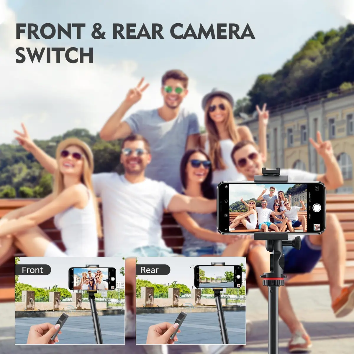 Aistraunix Black Wireless Remote Control for TikTok & Smartphones | 10m (33ft) Range - view 4