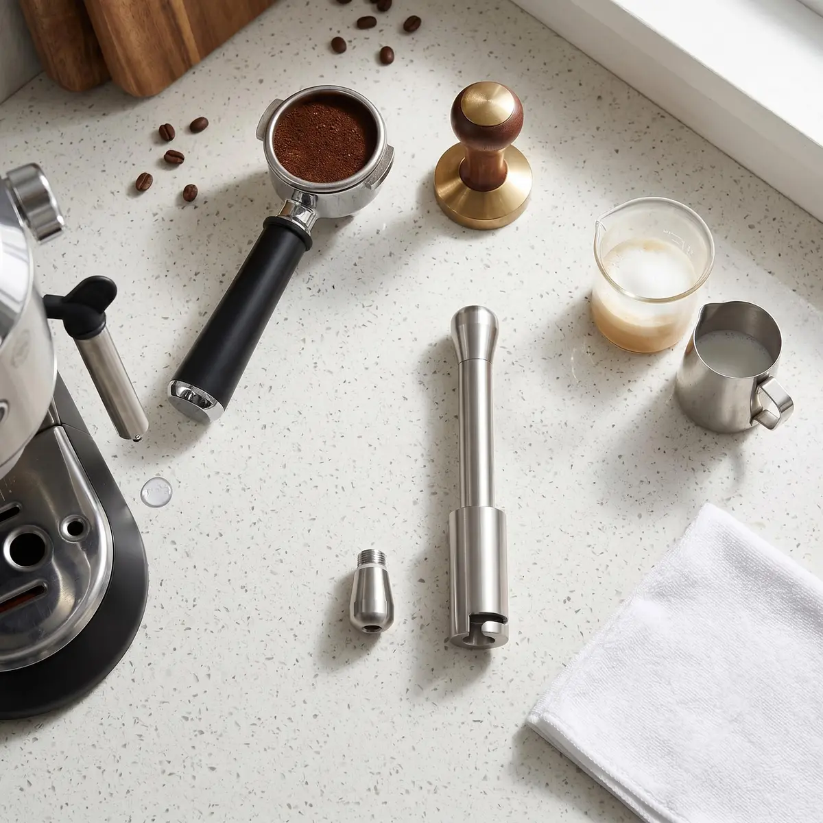 POCREATION Stainless Steel Steam Wand Nozzle for EC685/ECP35/ECP36 Espresso Machines | Rich Milk Foam & Latte Art - view 8