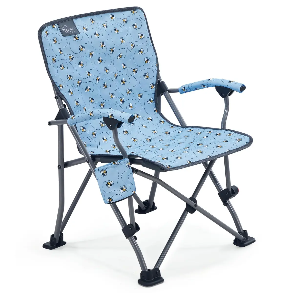 Busy Bee Kids Camping Chair High Back Supports 125 Lbs | Breathable & Portable for Outdoor Fun - main product image