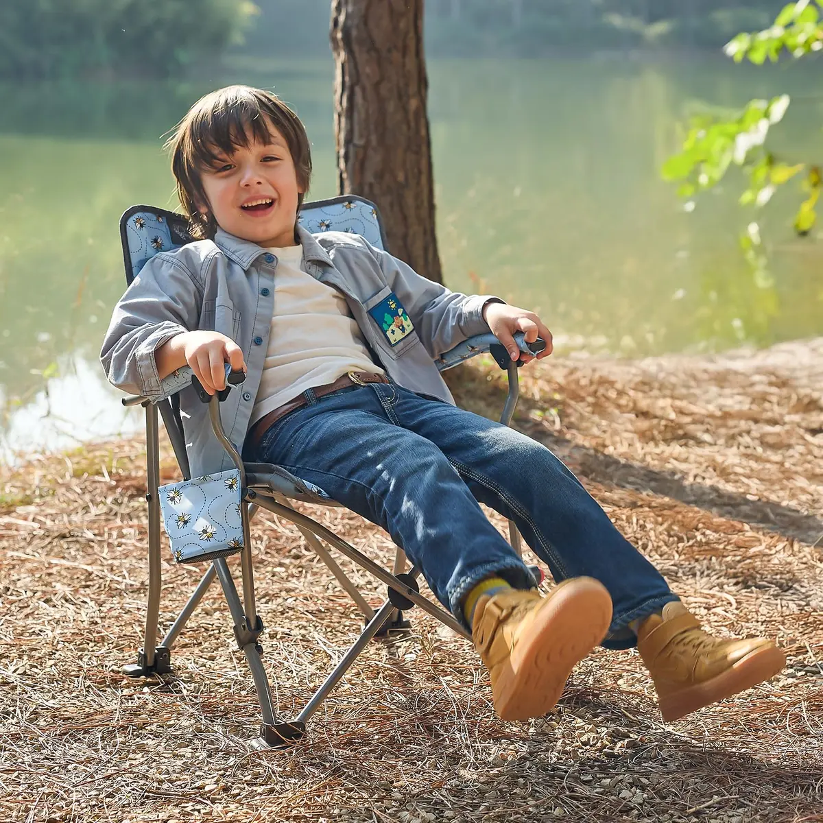 Busy Bee Kids Camping Chair High Back Supports 125 Lbs | Breathable & Portable for Outdoor Fun - view 2