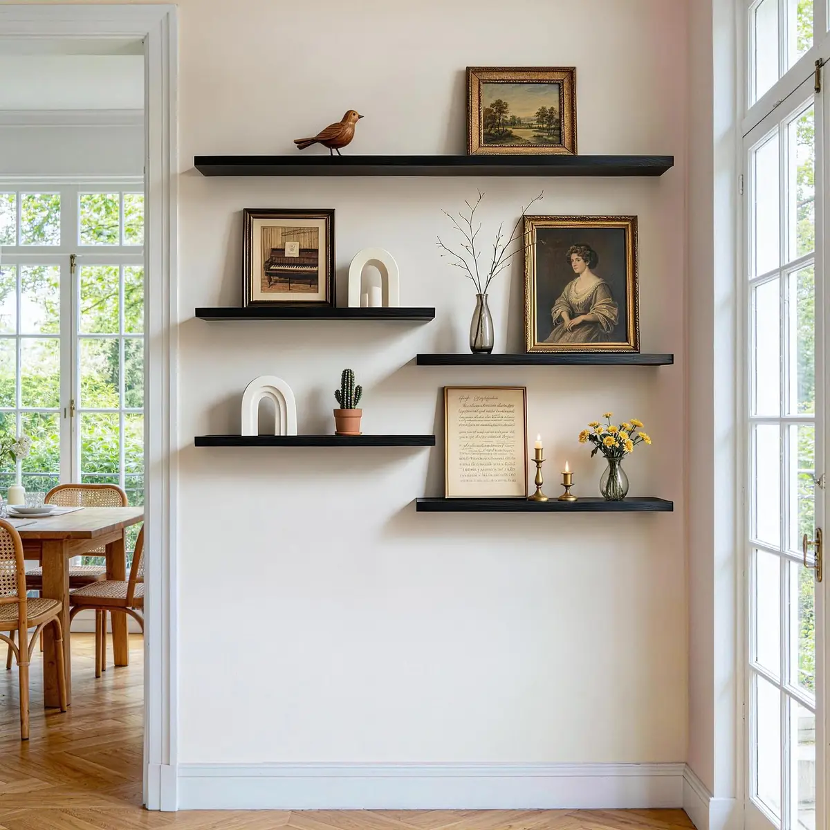 BAYKA Floating Shelves 22.5in | Modern Wall Decor for Bathroom Bedroom Kitchen - view 2