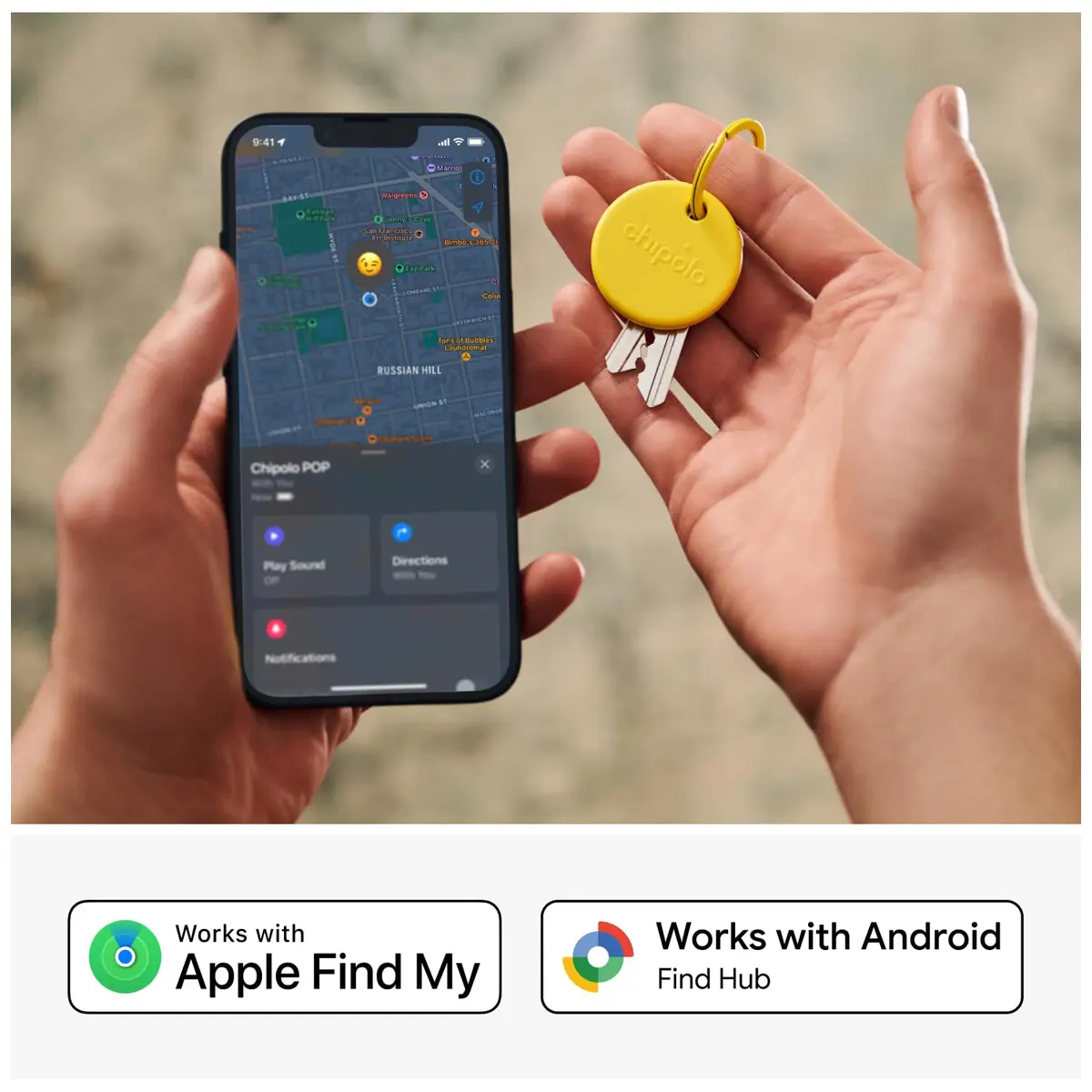 Chipolo POP Tracker Tag - Colorful, Loud Bluetooth Finder for iOS & Android - view 2