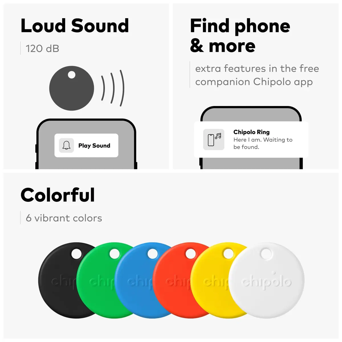 Chipolo POP Tracker Tag - Colorful, Loud Bluetooth Finder for iOS & Android - view 3