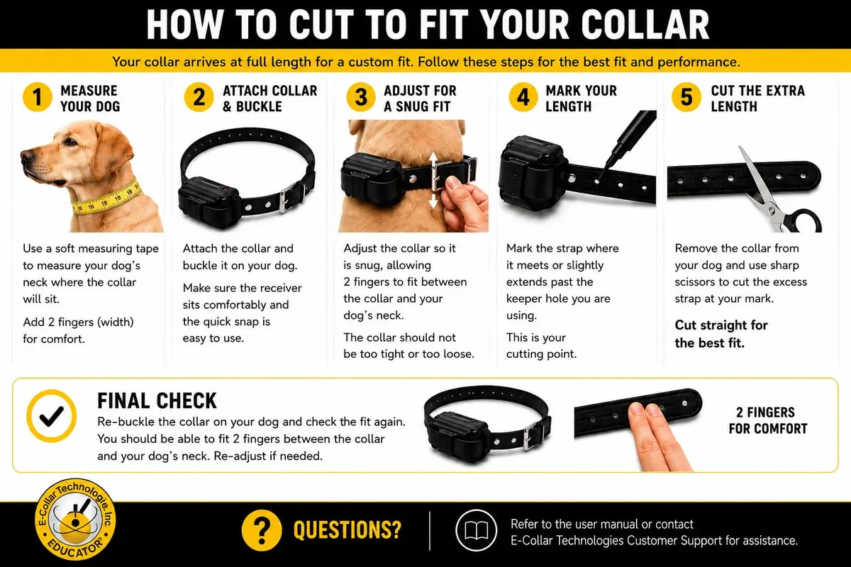 Mini Educator ET-300 Green Animal Collar | 1/2 Mile Range, Humane Vibration & Tone - view 8
