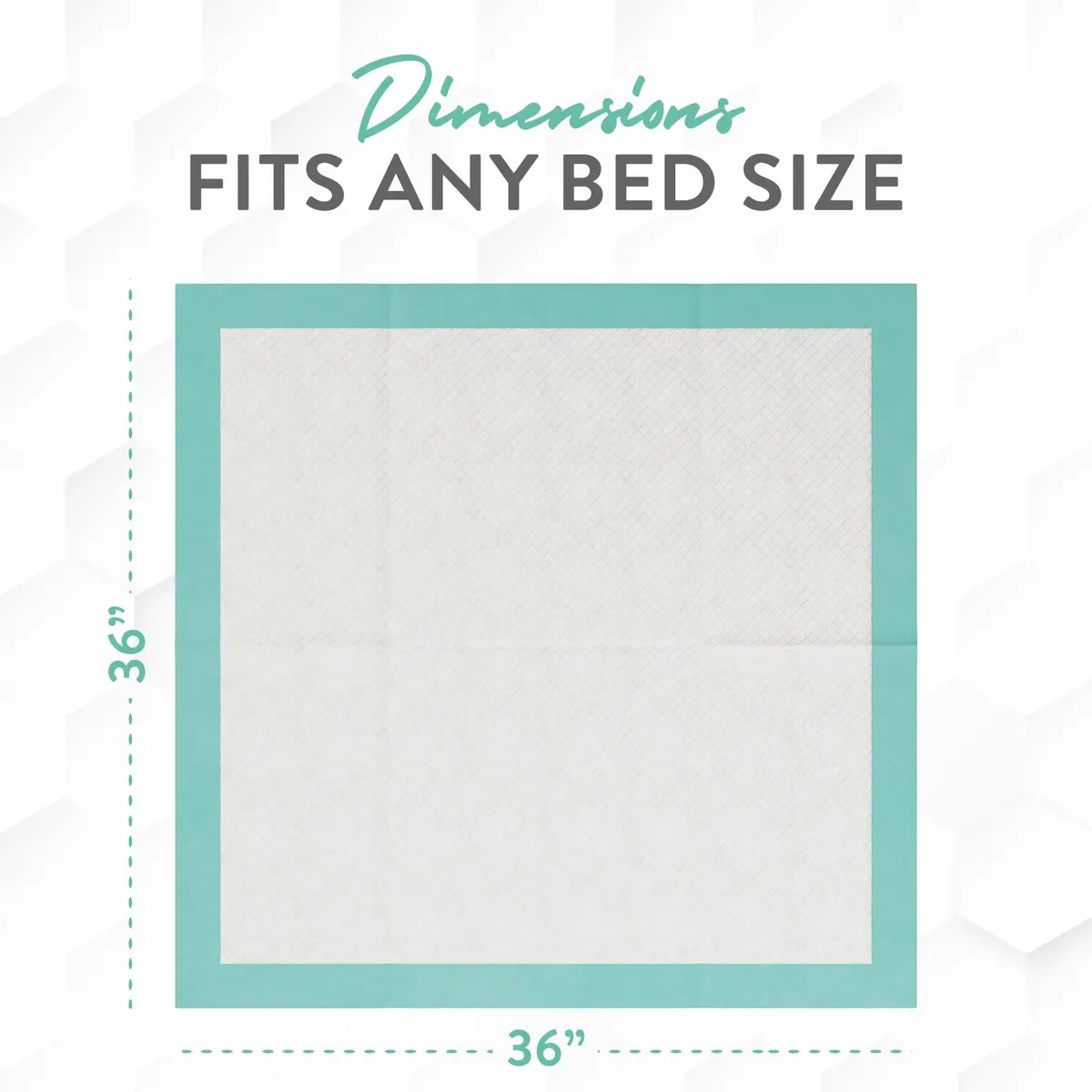 Inspire Super & Ultra Absorbent Disposable Bed Pads 36" x 36" Pack of 25 | Leakproof & Odor Locking for Adult Incontinence - view 4