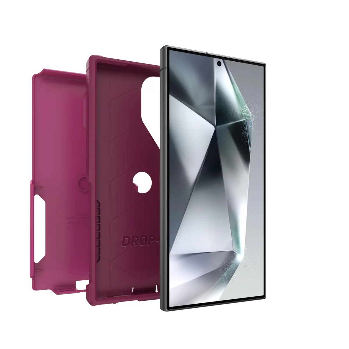 OtterBox Samsung Galaxy S24 Ultra Commuter Series Pink Case | Slim & Tough, Pocket-Friendly, Port Protection - view 5