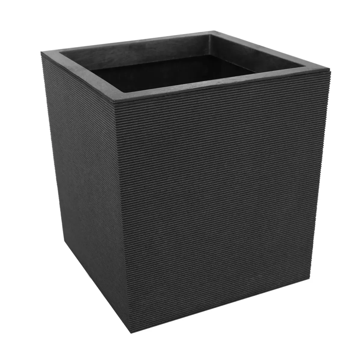 Tierra Verde Citadel Horizon Self-Watering Planter, 13" x 14" | Eco-Friendly Indoor/Outdoor Square - main product image