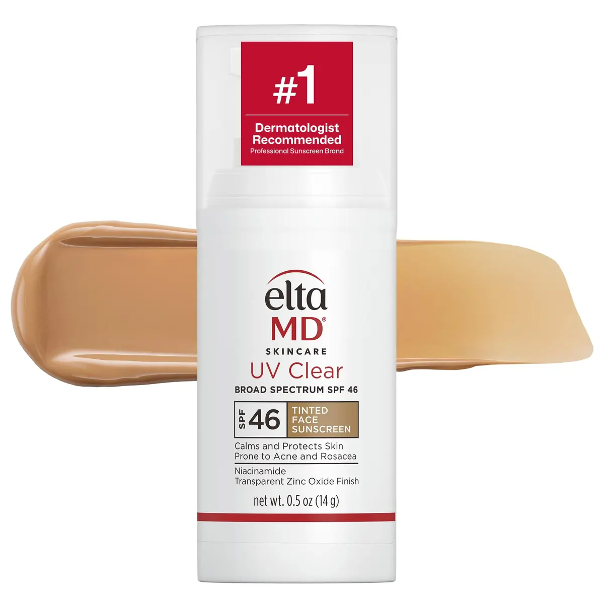 EltaMD UV Clear Tinted Face Sunscreen SPF 46 15ml (0.5 oz) | Broad Spectrum Protection for Sensitive Skin - main product image