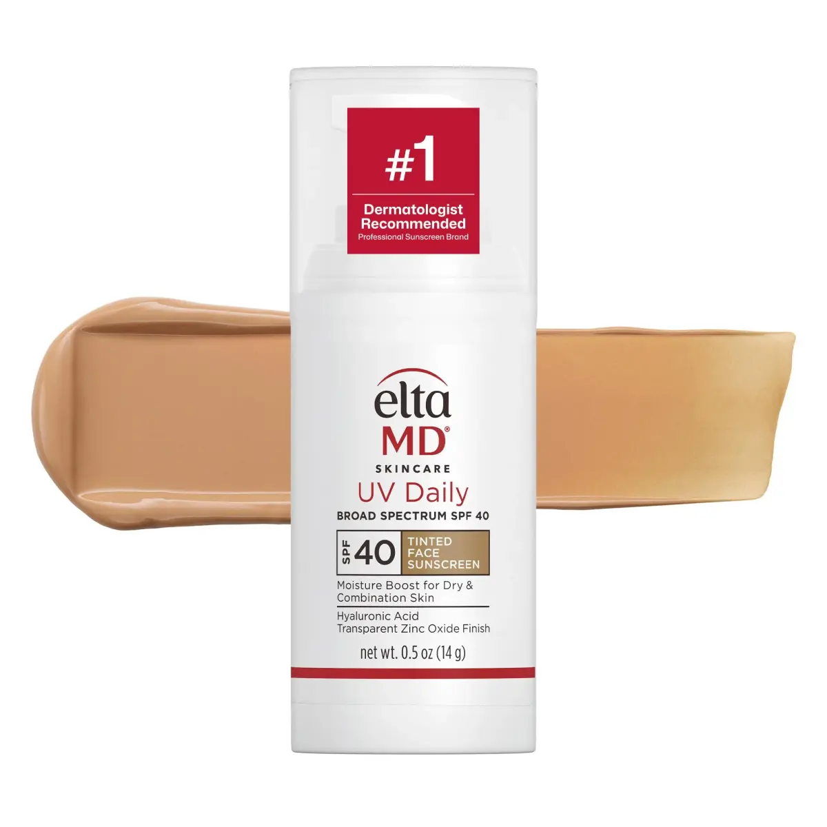 EltaMD UV Daily Tinted Face Sunscreen Moisturizer SPF 40 15ml (0.5 oz) | Broad Spectrum Protection - main product image