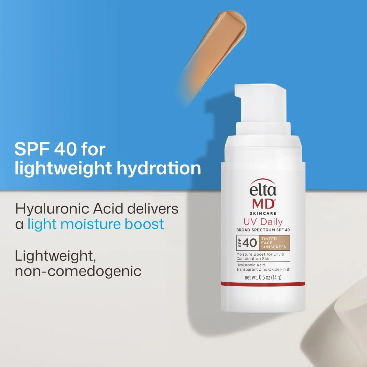 EltaMD UV Daily Tinted Face Sunscreen Moisturizer SPF 40 15ml (0.5 oz) | Broad Spectrum Protection - view 4