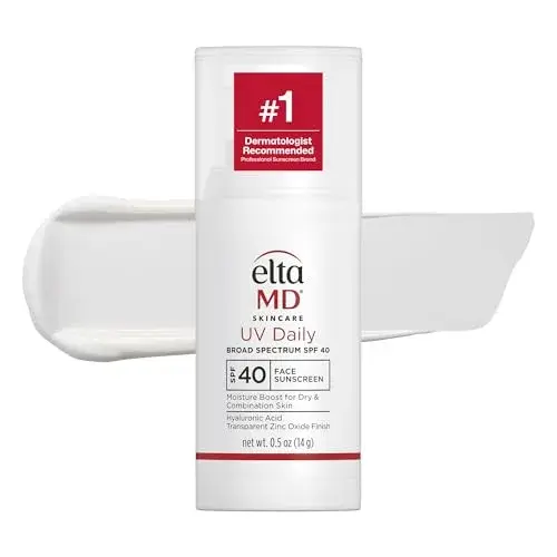 EltaMD UV Daily Untinted Face Sunscreen Moisturizer SPF 40, 15ml (0.5 Fl Oz) | Hydrates Dry Skin, No White Cast - main product image