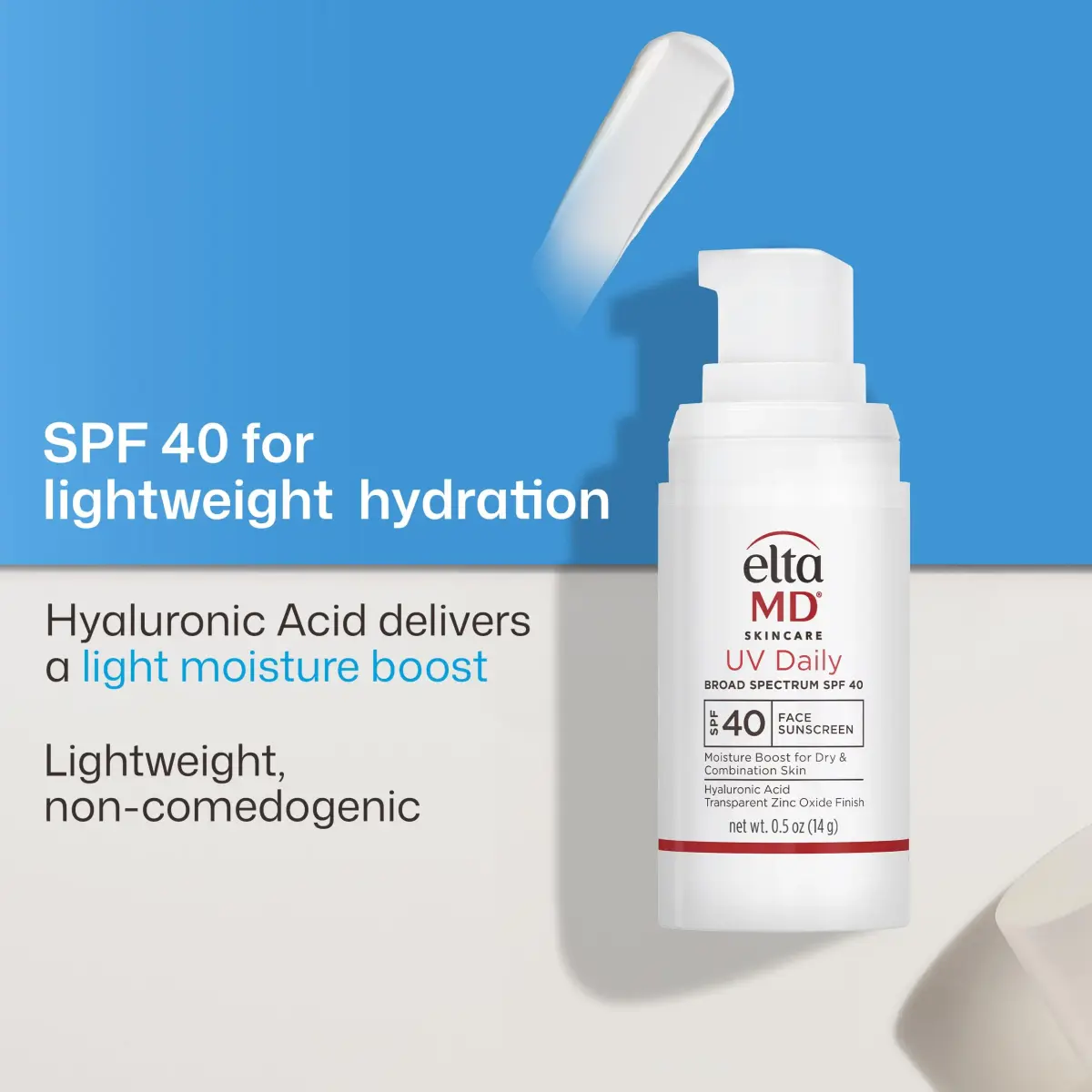 EltaMD UV Daily Untinted Face Sunscreen Moisturizer SPF 40, 15ml (0.5 Fl Oz) | Hydrates Dry Skin, No White Cast - view 4