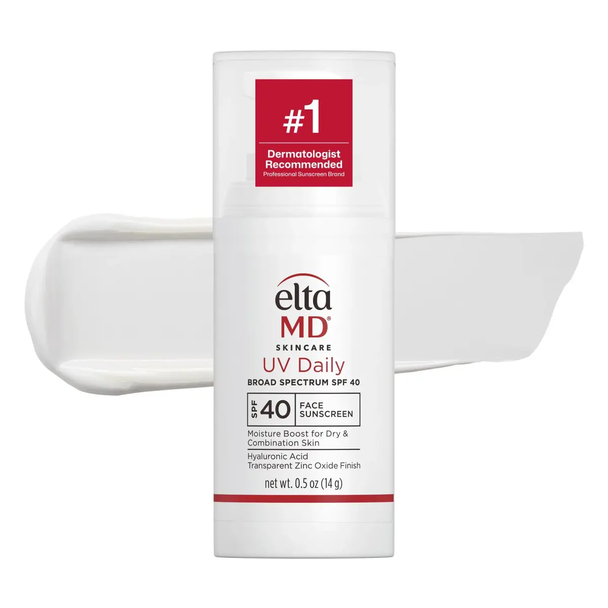 EltaMD UV Daily Untinted Face Sunscreen Moisturizer SPF 40, 15ml (0.5 Fl Oz) | Hydrates Dry Skin, No White Cast - main product image