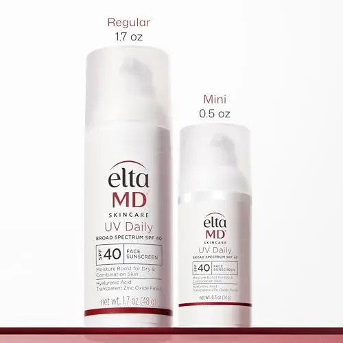 EltaMD UV Daily Untinted Face Sunscreen Moisturizer SPF 40, 15ml (0.5 Fl Oz) | Hydrates Dry Skin, No White Cast - view 3