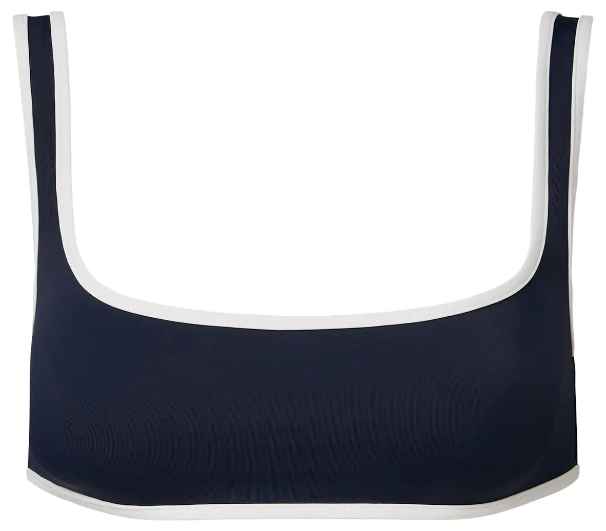 Onia Women's Standard Claire Bikini TOP, DEEP Navy/White-Large | Adjustable Triangle Swimsuit - view 3