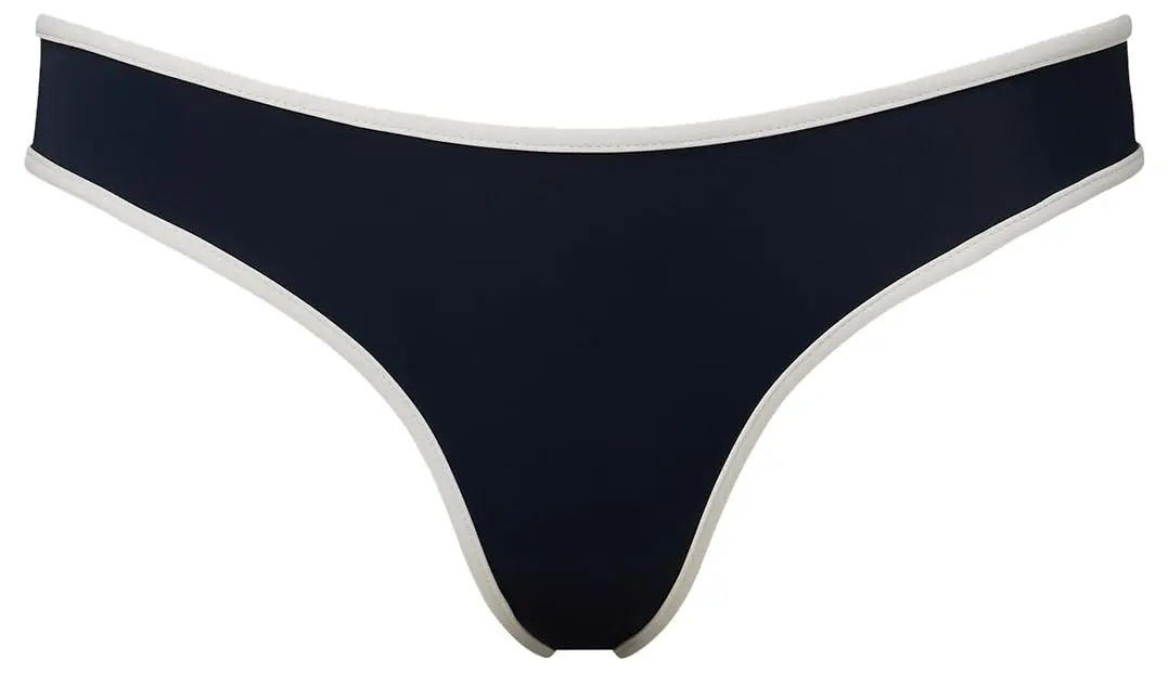 Onia Milly Bikini Bottom Low Rise | Moderate Coverage with Contrast Binding - view 3