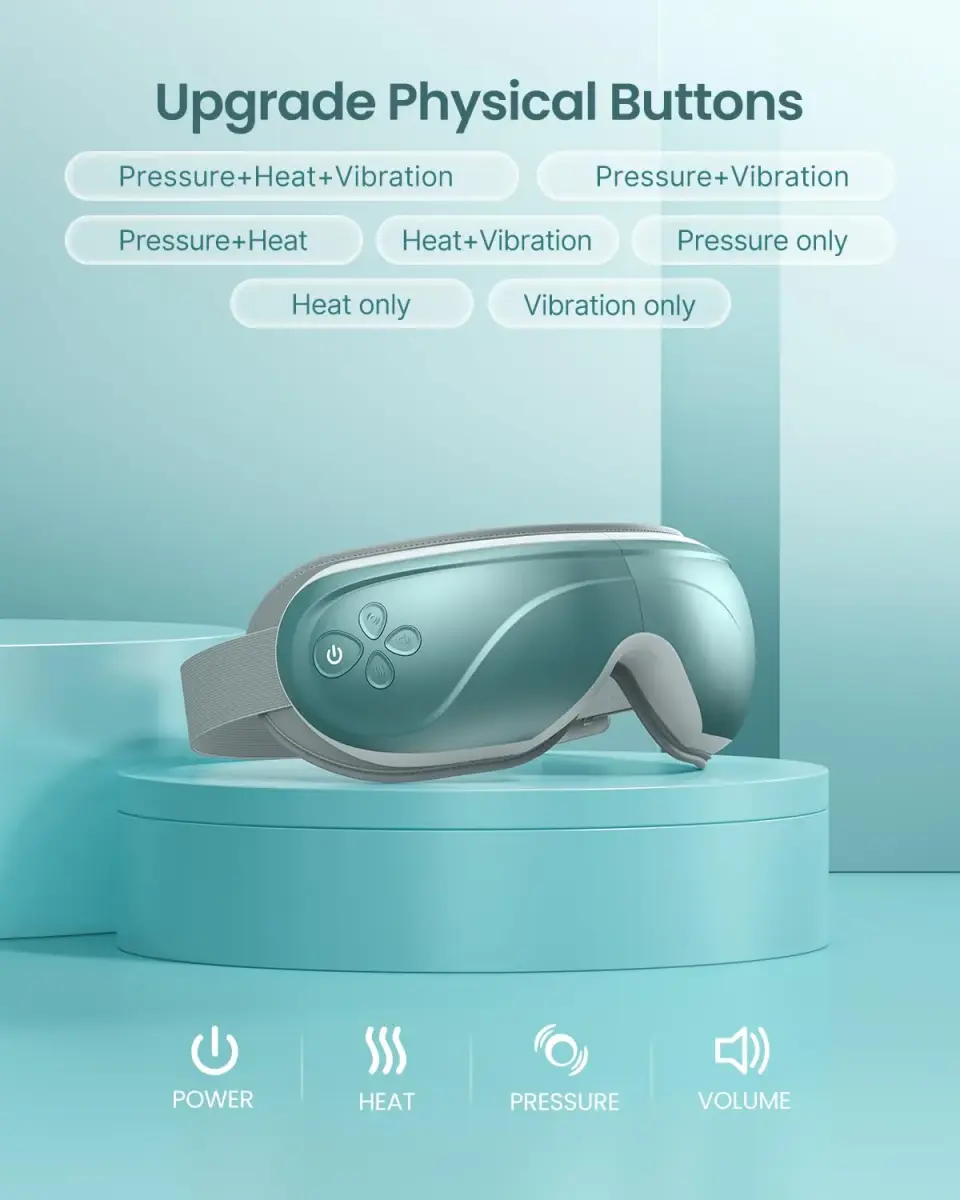RENPHO Eye Massager with Heat and Cooling, Birthday Gifts for Mom Dad Women Men Heated Eye Mask for Migraine Relief Reduce Strain Improve Sleep Eyeris 2 - view 6