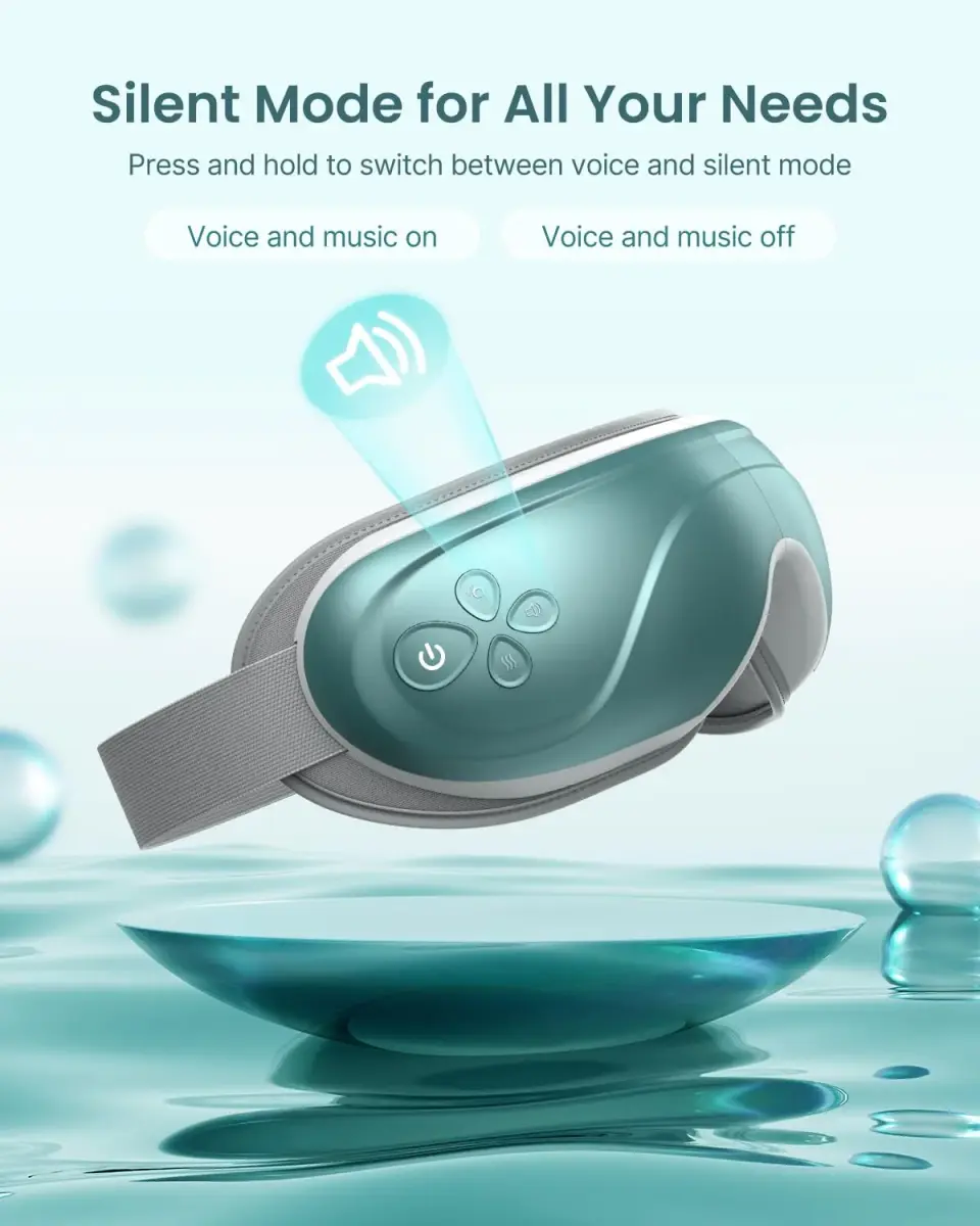 RENPHO Eye Massager with Heat and Cooling, Birthday Gifts for Mom Dad Women Men Heated Eye Mask for Migraine Relief Reduce Strain Improve Sleep Eyeris 2 - view 7
