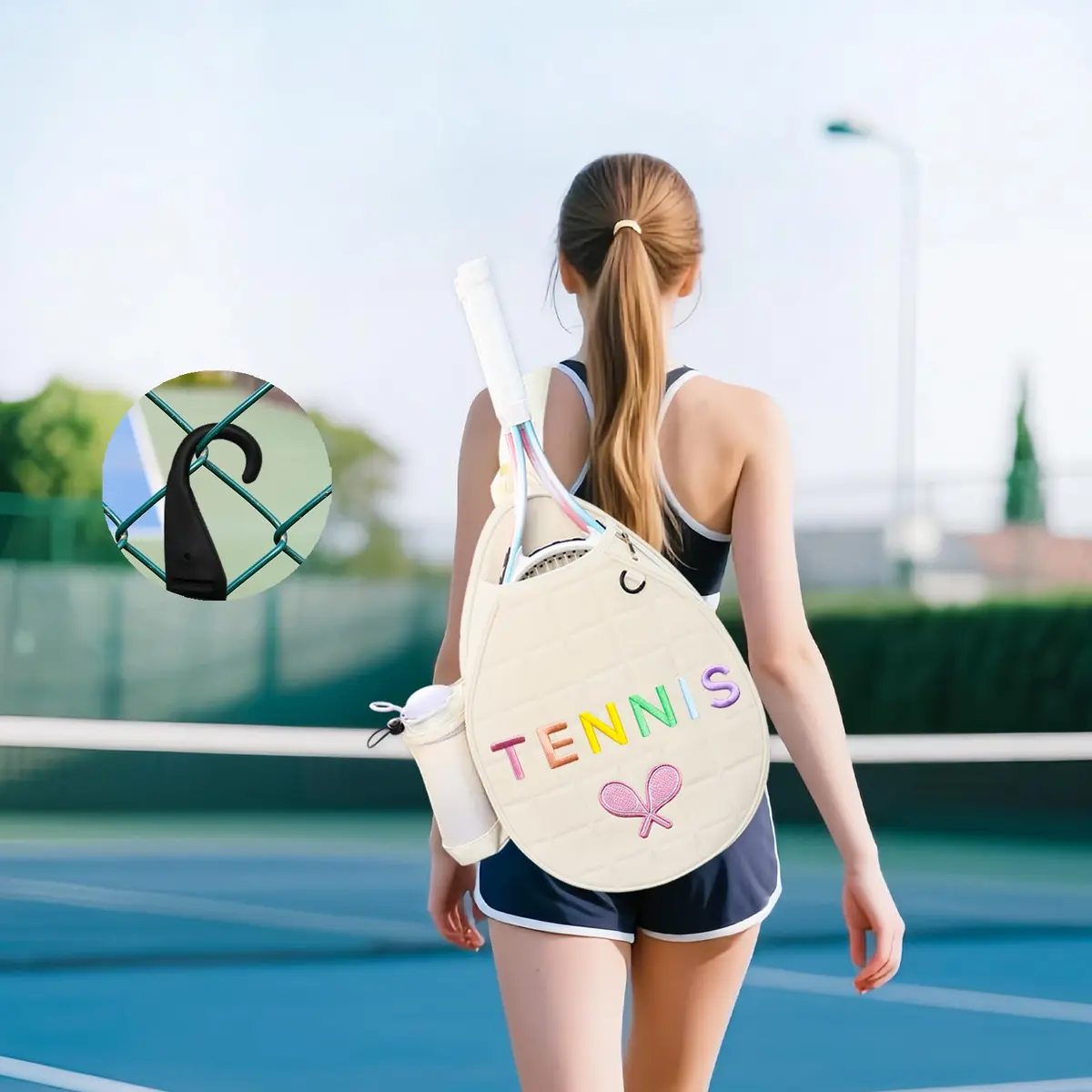 NZNDB Tennis Bags for Women Girl | Crossbody, Large Capacity, Waterproof, Adjustable Strap - view 6