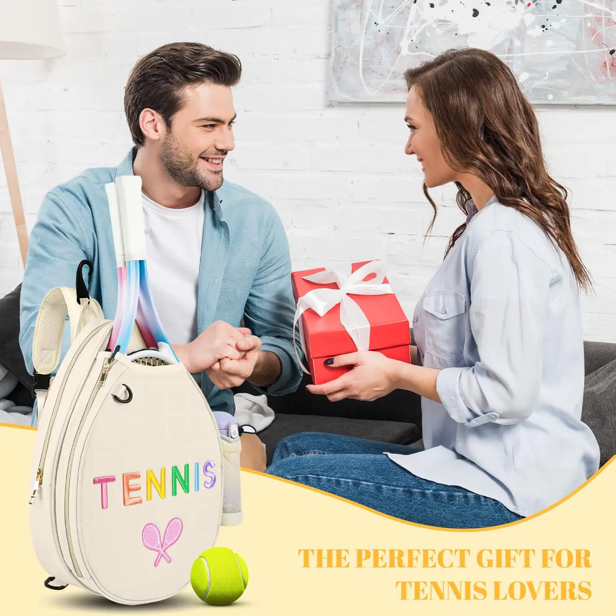 NZNDB Tennis Bags for Women Girl | Crossbody, Large Capacity, Waterproof, Adjustable Strap - view 7