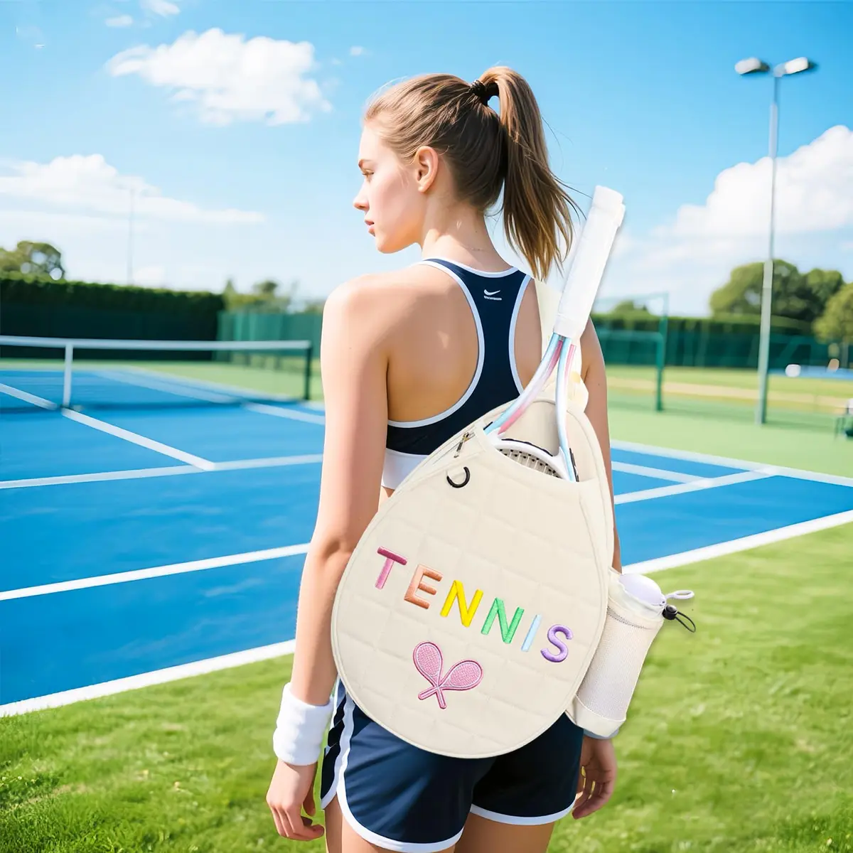 NZNDB Tennis Bags for Women Girl | Crossbody, Large Capacity, Waterproof, Adjustable Strap - view 2