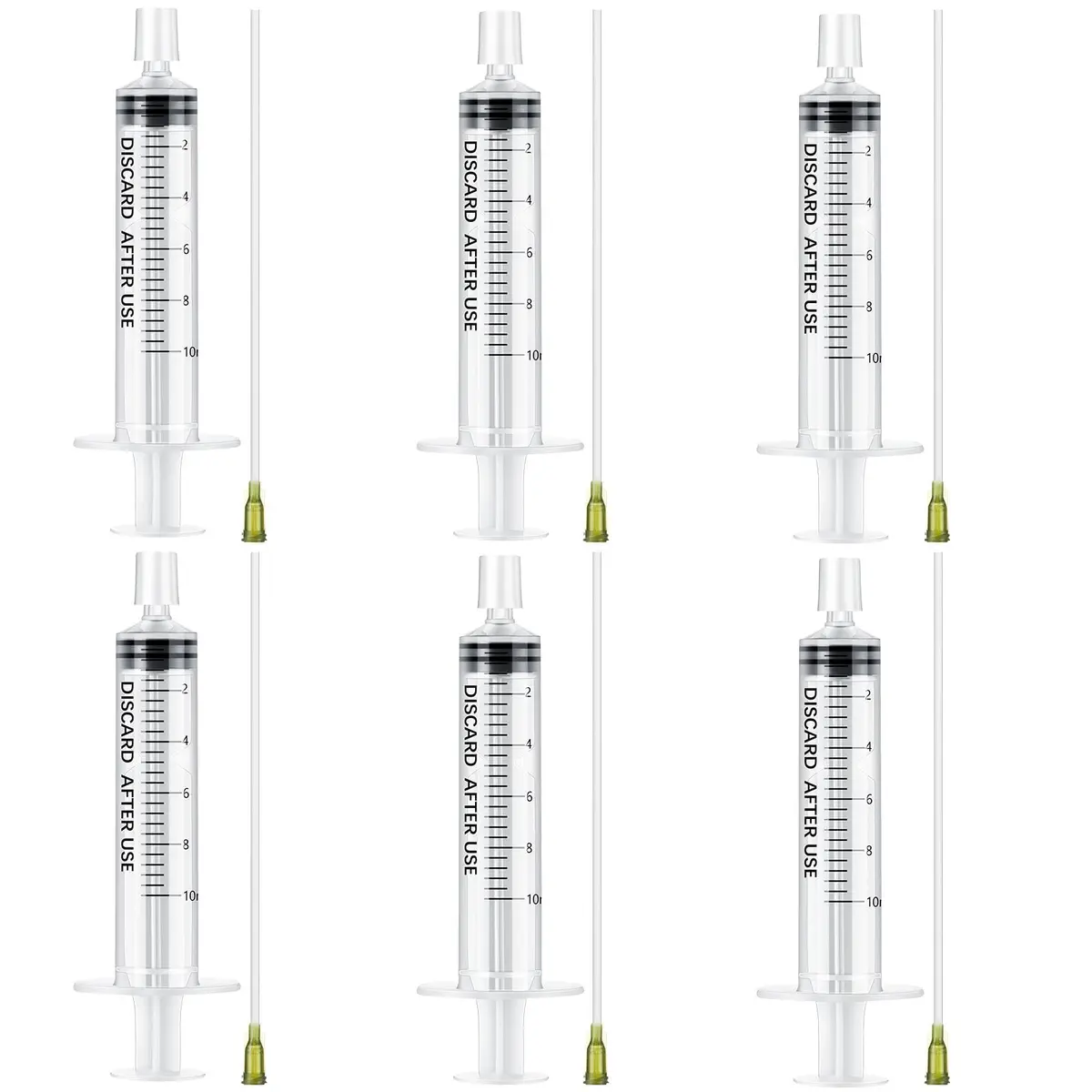 Geiserailie Clear 6 Pcs Perfume Syringe Extractor 10ml Decant Kit | Refill Tool Set for Fragrance - main product image