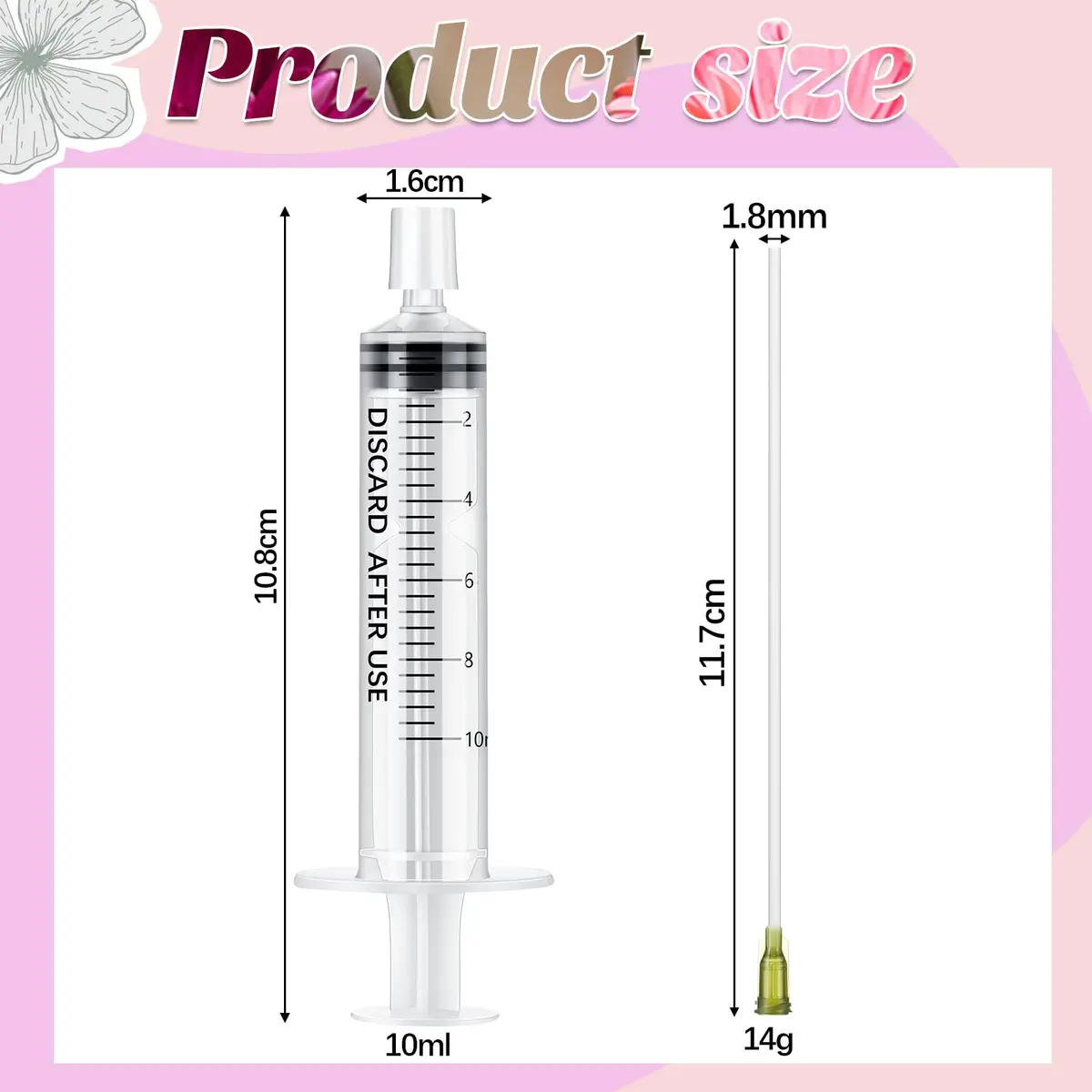 Geiserailie Clear 6 Pcs Perfume Syringe Extractor 10ml Decant Kit | Refill Tool Set for Fragrance - view 2
