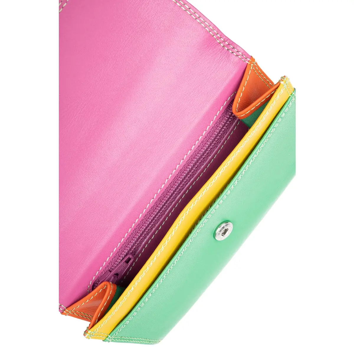 mywalit Double-Flap Wallet Leather Purse | 6 Credit Card Slots | ID Window, Coin Pockets & Pen | Sicily | Compact & Stylish for Daily Use - view 3