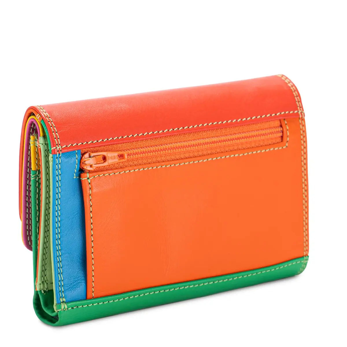 mywalit Double-Flap Wallet Leather Purse | 6 Credit Card Slots | ID Window, Coin Pockets & Pen | Sicily | Compact & Stylish for Daily Use - view 4