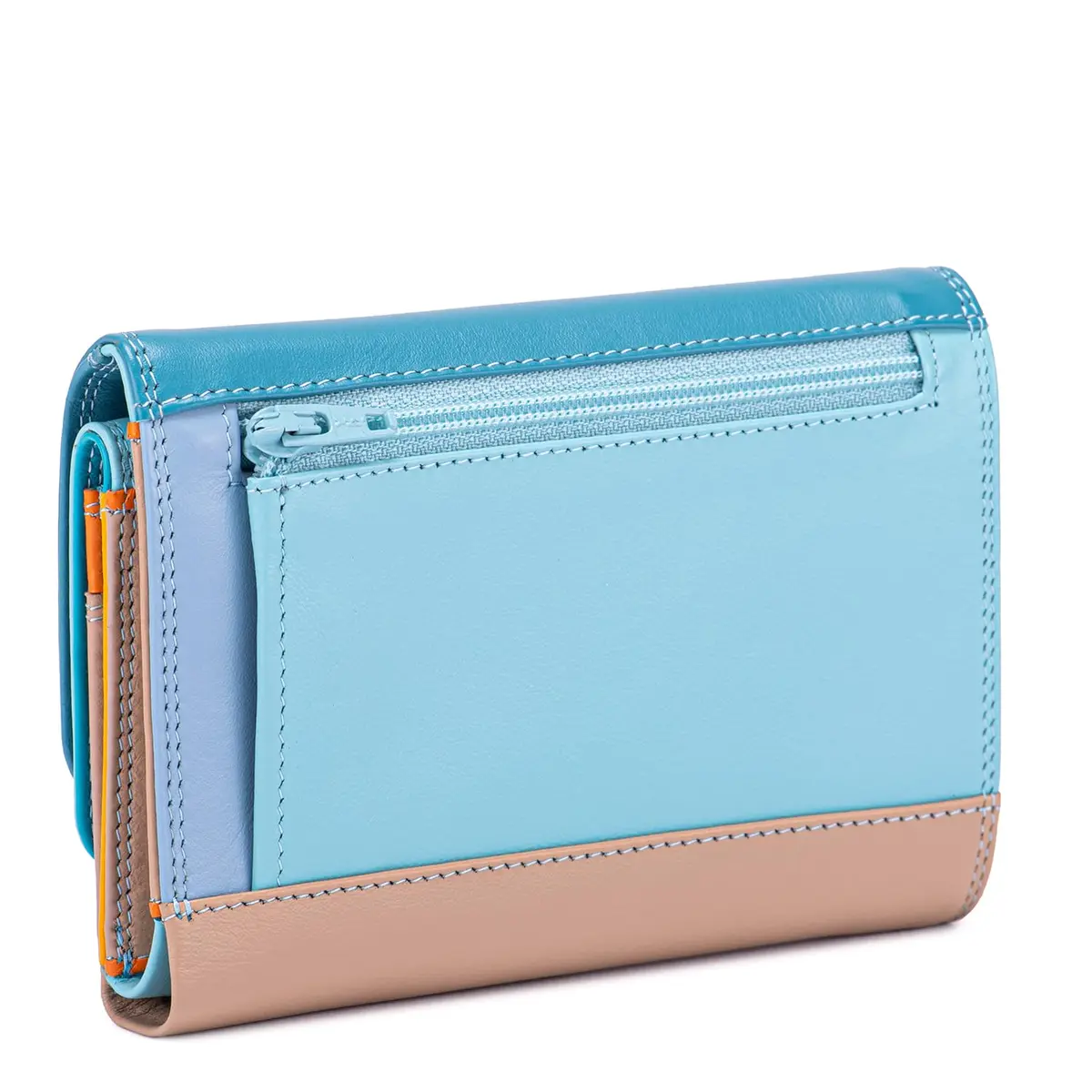 mywalit Double-Flap Wallet Leather Purse | 6 Credit Card Slots | ID Window, Coin Pockets & Pen | Sardinia | Compact & Stylish - view 4