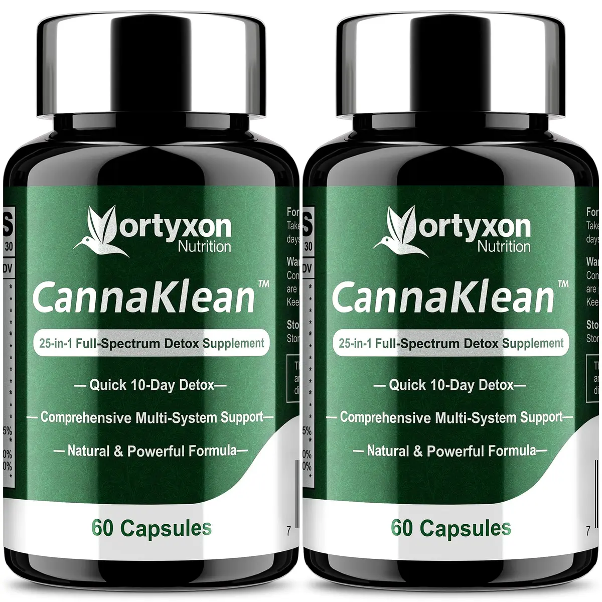 Vortyxon 25-in-ONE CannaKlean & Detox Capsules | Natural Detox & Liver Support (120 Capsules) | 2 Pack - main product image