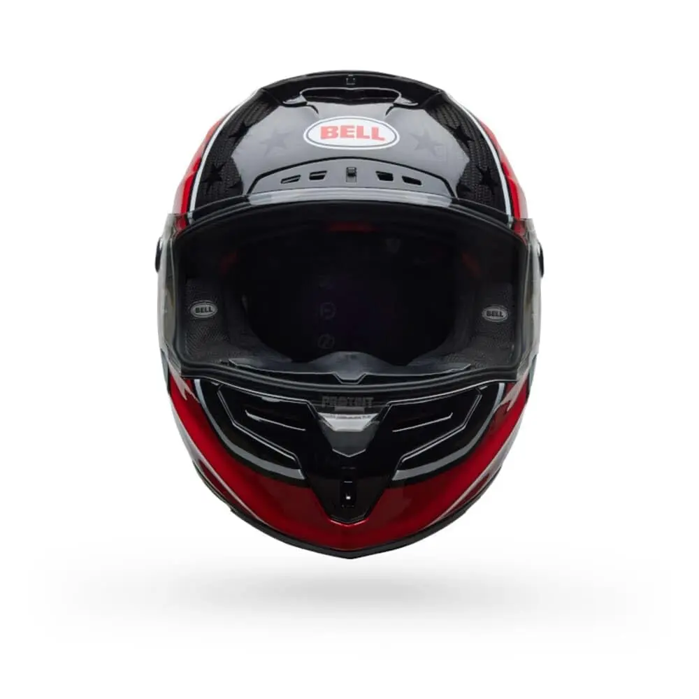 BELL Race Star DLX Flex Motorcycle Helmet Medium | Carbon Fiber Impact & Photochromic Shield - view 3