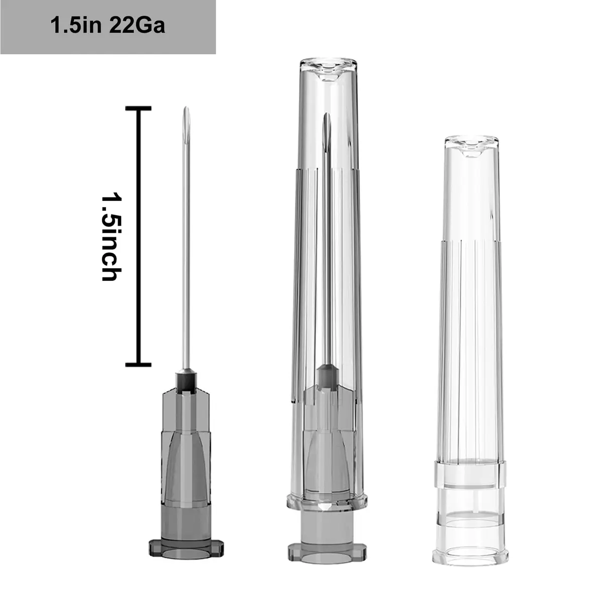 AHHKZT 22 Gauge 1.5 Inch Luer Lock Needles (100 PCS, Individually Wrapped) | Industrial Dispensing Accessories - view 2