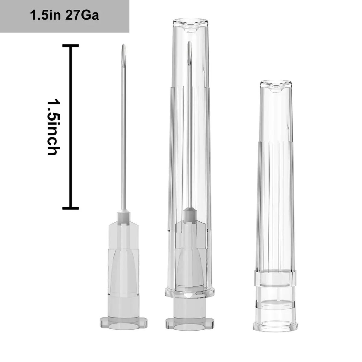AHHKZT 27 Gauge 1.5 Inch Luer Lock Needles (100 PCS) | Industrial Dispensing Accessories - view 2